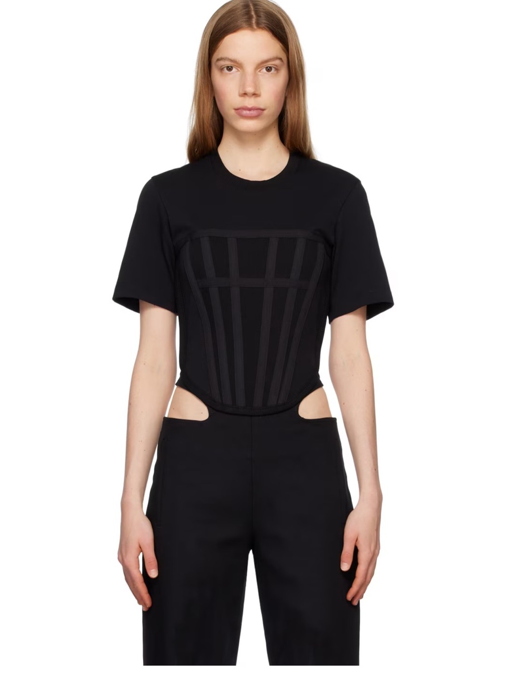 NWT Dion Lee Black Structured Corset Too
Size S